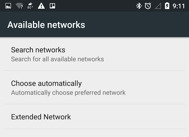 Moto X available networks